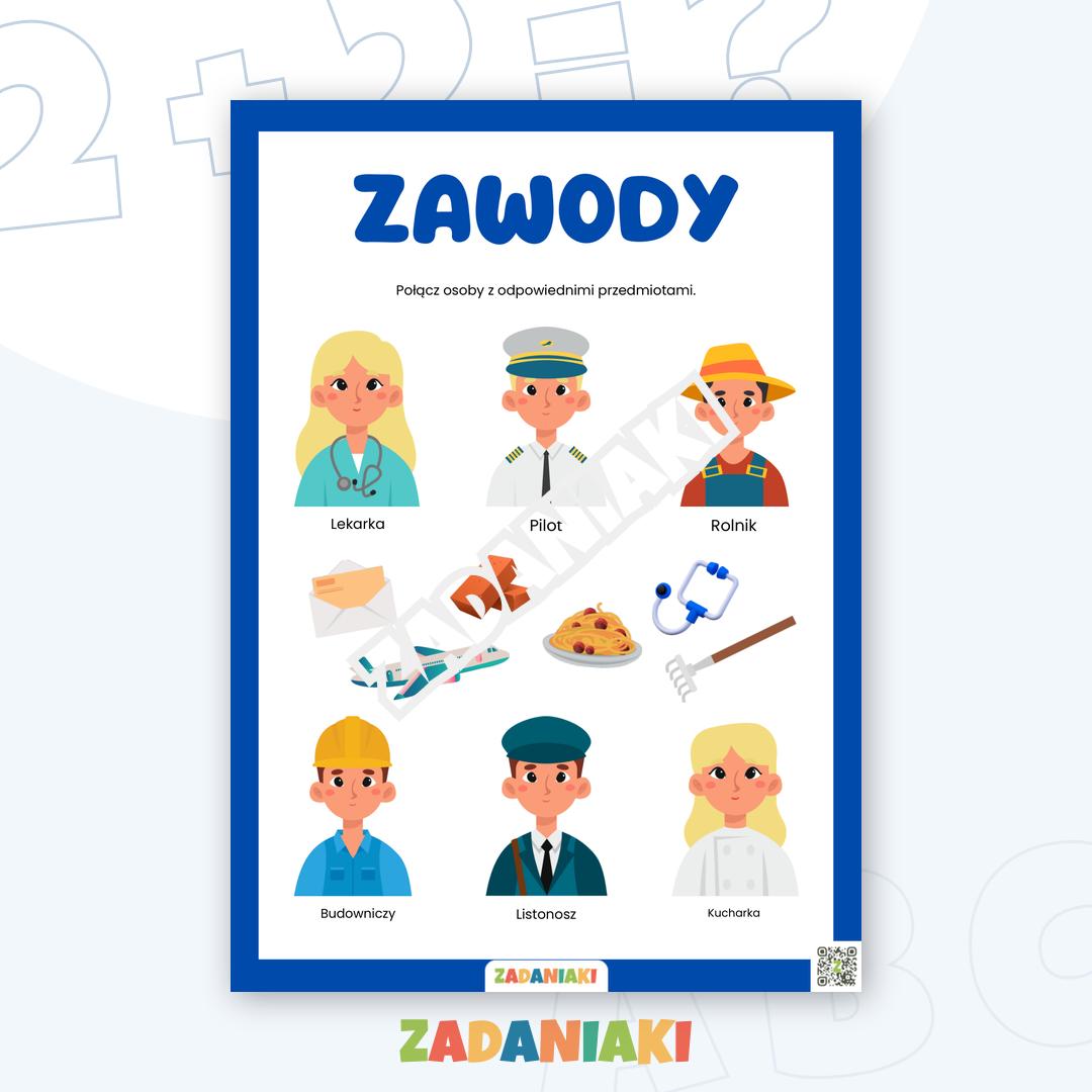 Karta pracy – Zawody: Kto używa tych narzędzi?