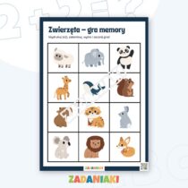 Gra memory – Zwierzęta: Trening pamięci dla najmłodszych