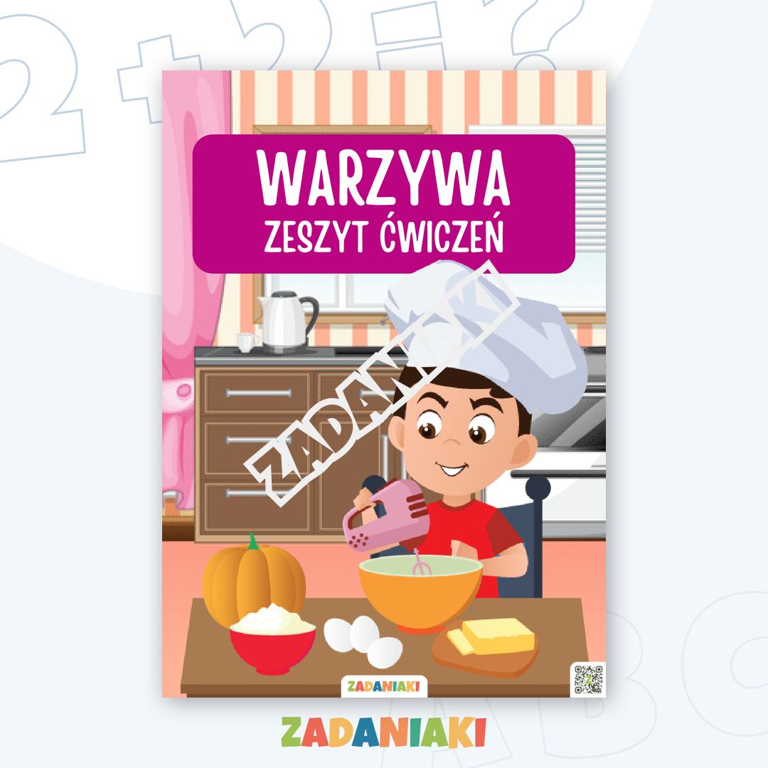 Zeszyt ćwiczeń – Warzywa: Poznaj świat roślin przez edukacyjną zabawę