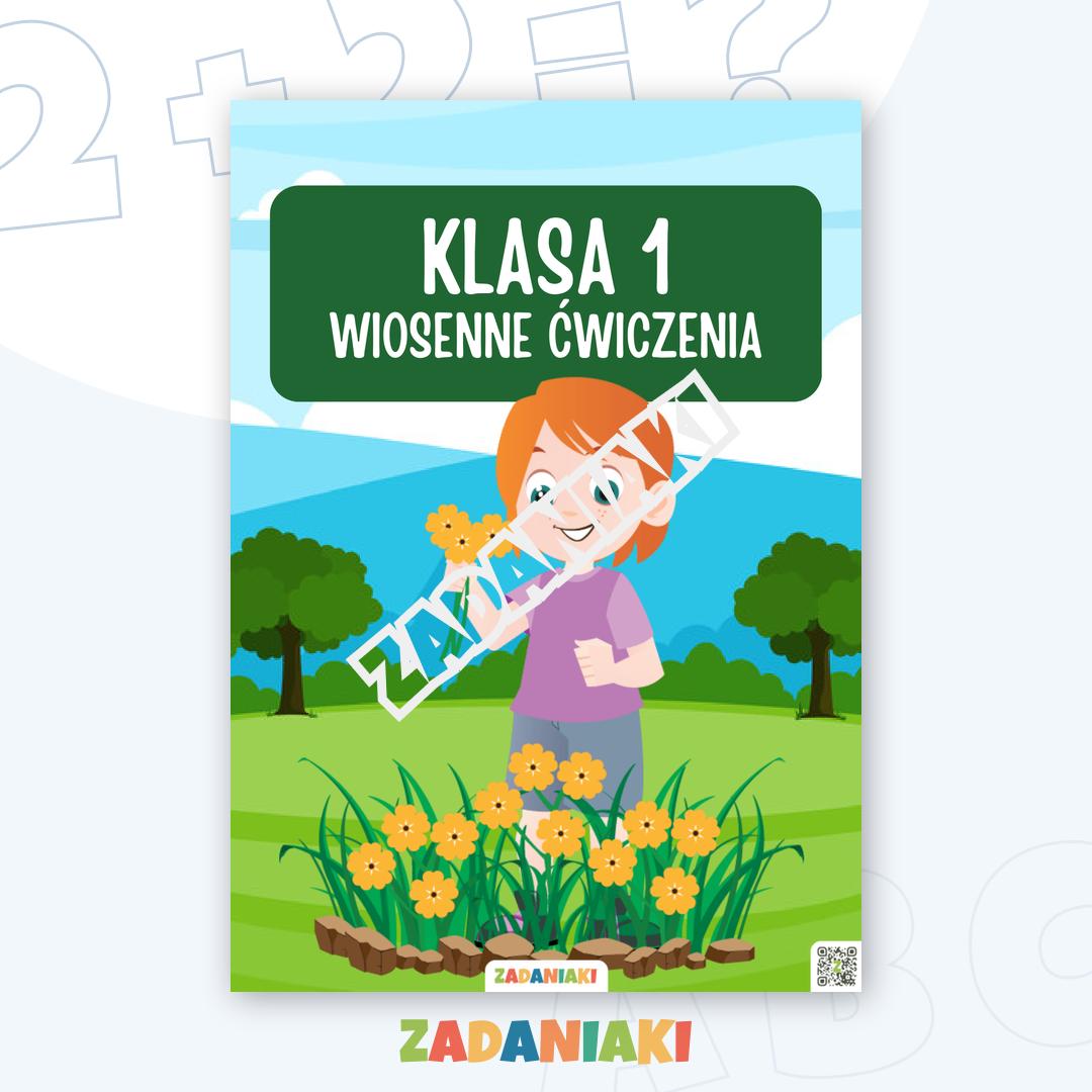 Ćwiczeniówka – Wiosenne zadania: Nauka pisania i matematyki