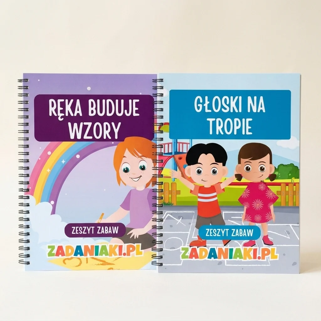 Dwa zeszyty ćwiczeń dla 5-latka