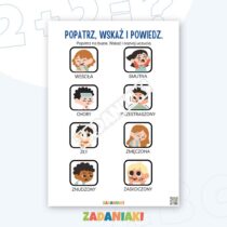 Karty pracy – Emocje: Rozpoznaję i nazywam uczucia