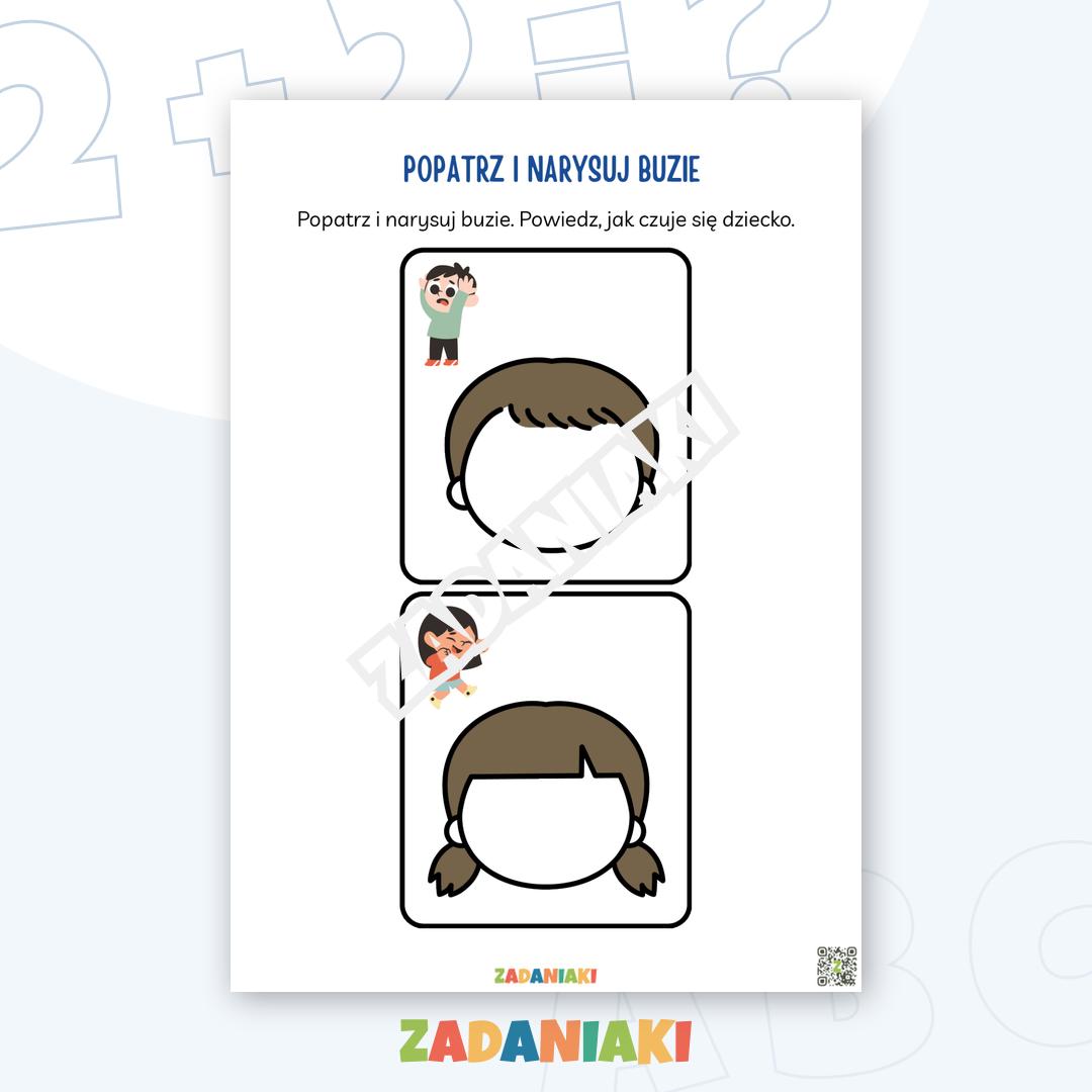 Karty pracy – Emocje: Rozpoznaję i nazywam uczucia