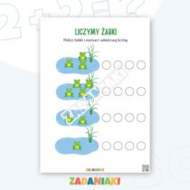 Karty pracy – Liczenie 1–4: Pierwsze zadania matematyczne