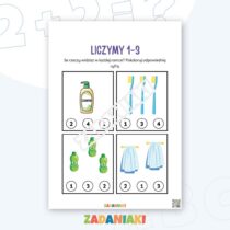 Karty pracy – Liczenie 1–4: Pierwsze zadania matematyczne
