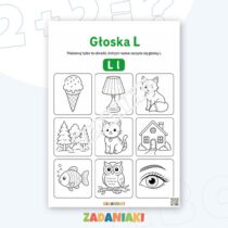 Karty pracy – Pierwsza głoska: Słucham, rozpoznaję i wybieram