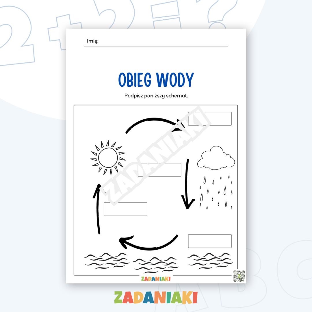 Karta pracy – Obieg wody: Poznaj tajemnice natury