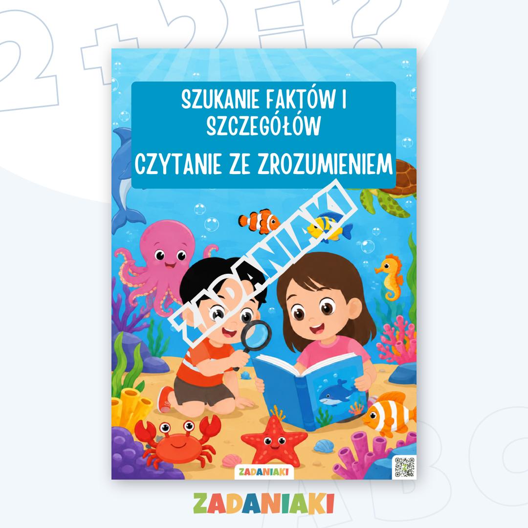 Karty edukacyjne – Czytanie ze zrozumieniem: Odkryj sekrety morskich zwierząt