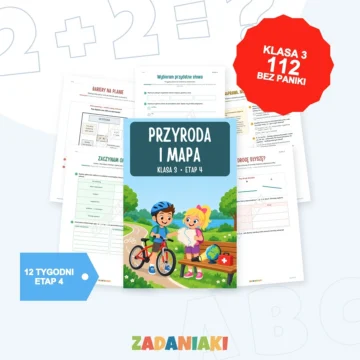 Przyroda, mapa Polski i bezpieczeństwo: okładka zestawu
