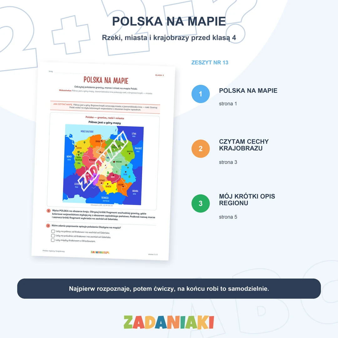 Klasa 3, etap 4: Gotowy do klasy 4 – Polska na mapie