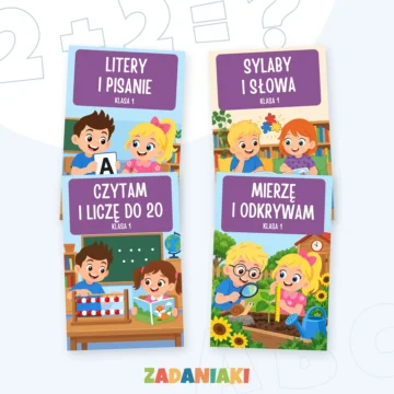 Klasa 1: okładki zeszytów