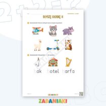 Zeszyt ćwiczeń – Litery H i C: Poznaję litery drukowane (5–6 lat) — przykładowa karta pracy 2