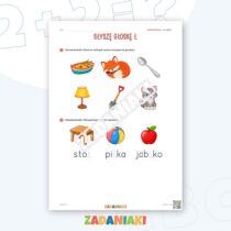 Zeszyt ćwiczeń – Litery Ł i Y: Poznaję litery drukowane (5–6 lat) — przykładowa karta pracy 2