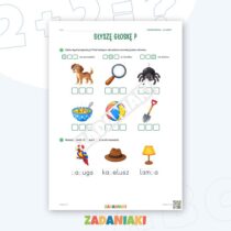 Zeszyt ćwiczeń – Litery P i N: Poznaję litery drukowane (5–6 lat) — przykładowa karta pracy 2