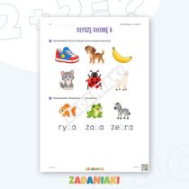 Zeszyt ćwiczeń – Litery B i G: Poznaję litery drukowane (5–6 lat) — przykładowa karta pracy 2