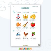 Zeszyt ćwiczeń – Litery R i S: Poznaję litery drukowane (5–6 lat) — przykładowa karta pracy 2