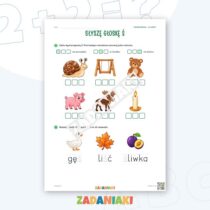 Zeszyt ćwiczeń – Litery Ś i Ć: Poznaję litery drukowane (5–6 lat) — przykładowa karta pracy 2