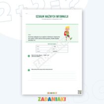 Zeszyt ćwiczeń – Szukam informacji w tekście i tabeli: odczytuj konkretne dane bez zgadywania — przykładowa karta pracy 2