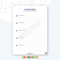 Zeszyt ćwiczeń – Buduję poprawne zdania: układaj naturalne zdania i stosuj właściwą interpunkcję — przykładowa karta pracy 1