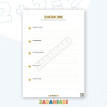 Zeszyt ćwiczeń – Buduję poprawne zdania: układaj naturalne zdania i stosuj właściwą interpunkcję — przykładowa karta pracy 2