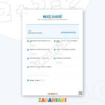 Zeszyt ćwiczeń – Mierzę długość: używaj linijki, centymetrów i praktycznych porównań — przykładowa karta pracy 1