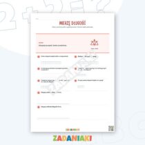 Zeszyt ćwiczeń – Mierzę długość: używaj linijki, centymetrów i praktycznych porównań — przykładowa karta pracy 2