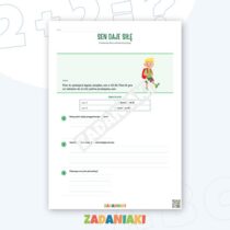 Zeszyt ćwiczeń – Moje ciało i zdrowie: rozumiej higienę, sen, ruch i pięć zmysłów — przykładowa karta pracy 2