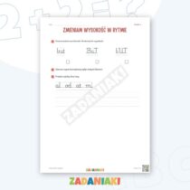 Zeszyt ćwiczeń – Litery niskie i wysokie: Piszę samodzielnie krok po kroku — przykładowa karta pracy 2