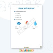 Zeszyt ćwiczeń – Zmieniam sylabę, zmieniam słowo: Czytam i wyciągam wnioski — przykładowa karta pracy 1