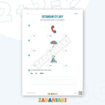 Zeszyt ćwiczeń – Składam dłuższe słowa: Czytam i wyciągam wnioski — przykładowa karta pracy 2