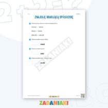 Zeszyt ćwiczeń – Czytam trudniejsze początki słów: Czytam i wyciągam wnioski — przykładowa karta pracy 2