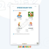 Zeszyt ćwiczeń – Słowo pasuje do sytuacji: Czytam i wyciągam wnioski — przykładowa karta pracy 1