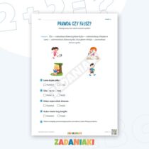 Zeszyt ćwiczeń – Sprawdzam zdanie z obrazkiem: Czytam i wyciągam wnioski — przykładowa karta pracy 1