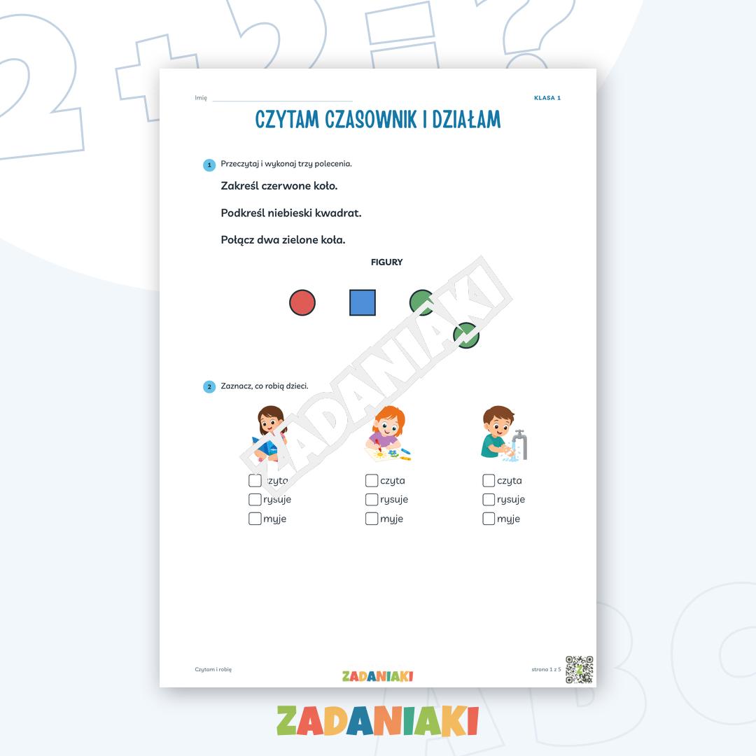 Zeszyt ćwiczeń – Czytam i robię: Czytam i wyciągam wnioski