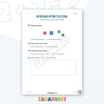 Zeszyt ćwiczeń – Czytam i robię: Czytam i wyciągam wnioski — przykładowa karta pracy 2