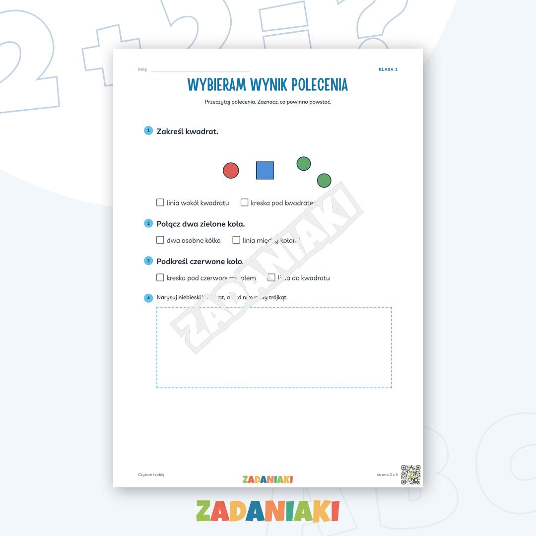 Zeszyt ćwiczeń – Czytam i robię: Czytam i wyciągam wnioski — podgląd 2