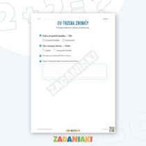 Zeszyt ćwiczeń – Rozumiem krótką wiadomość: Czytam i wyciągam wnioski — przykładowa karta pracy 1