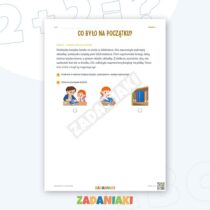 Zeszyt ćwiczeń – Zauważam, co się zmieniło: Czytam i wyciągam wnioski — przykładowa karta pracy 1