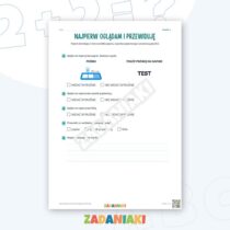 Zeszyt ćwiczeń – Sprawdzam, jak zachowują się materiały: Obserwuję, porównuję i wyciągam wnioski — przykładowa karta pracy 1