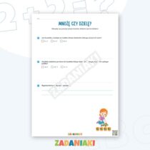 Zeszyt ćwiczeń – Brakująca liczba: Opanuj mnożenie i dzielenie z zadaniami na „liczbę w okienku” — przykładowa karta pracy 2
