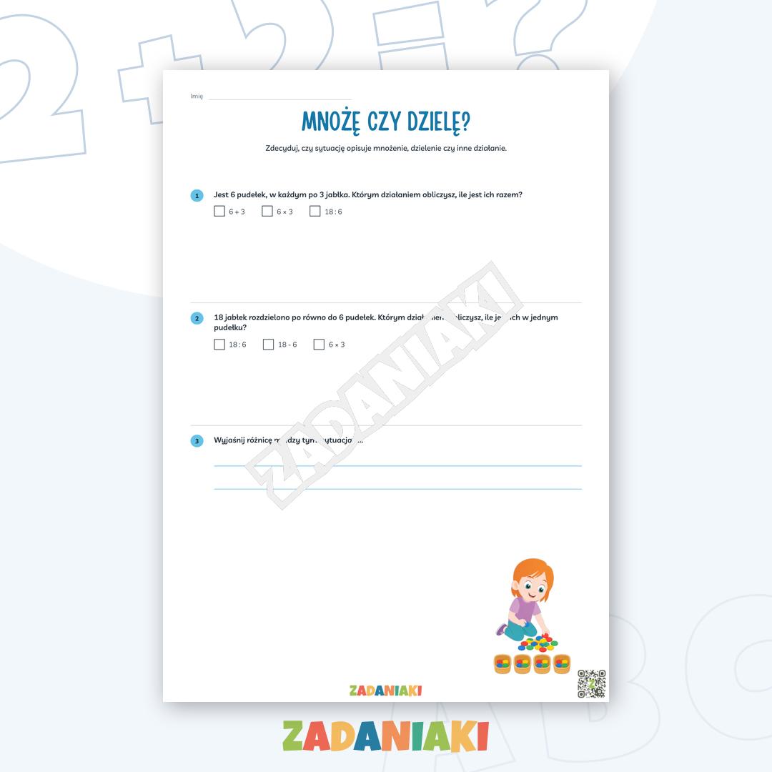 Zeszyt ćwiczeń – Brakująca liczba: Opanuj mnożenie i dzielenie z zadaniami na „liczbę w okienku” — podgląd 2