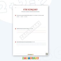 Zeszyt ćwiczeń – Dwa sposoby rozwiązania: Naucz dziecko wykrywać błędy i uzasadniać odpowiedzi — przykładowa karta pracy 1