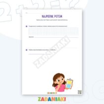 Zeszyt ćwiczeń – Dwa kroki do odpowiedzi: Naucz się planować i uzasadniać rozwiązania — przykładowa karta pracy 1