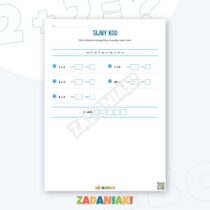 Zeszyt ćwiczeń – Tajny kod tabliczki: Mnożenie i dzielenie w formie logicznej zabawy — przykładowa karta pracy 1