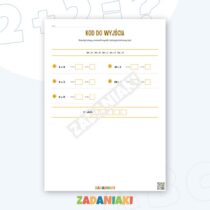 Zeszyt ćwiczeń – MINI ESCAPE ROOM: Ucieknij dzięki mnożeniu i dzieleniu — przykładowa karta pracy 1