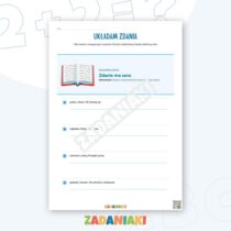 Zeszyt ćwiczeń – Zdania z sensem i interpunkcja: układaj, wybieraj i poprawiaj zdania bez zgadywania — przykładowa karta pracy 1