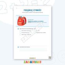 Zeszyt ćwiczeń – Kolejność zdarzeń i instrukcje: uporządkuj kroki bez zgadywania — przykładowa karta pracy 1