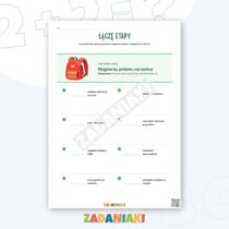 Zeszyt ćwiczeń – Kolejność zdarzeń i instrukcje: uporządkuj kroki bez zgadywania — przykładowa karta pracy 2