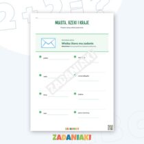 Zeszyt ćwiczeń – Wielka litera i nazwy własne: opanuj pisownię imion i nazw geograficznych — przykładowa karta pracy 2