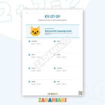 Zeszyt ćwiczeń – Rzeczowniki: kto? co?: Naucz się rozpoznawać rzeczowniki w słowach i zdaniach — przykładowa karta pracy 1